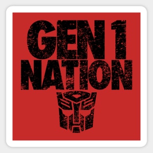 GEN 1 NATION - Autobots Sticker